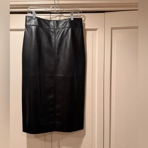 Aritzia Vegan Leather Pencil Skirt, brand new with tags